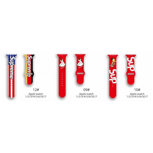 Supreme シュプリームアップルウォッチse2バンドブランドブランドアップルウォッチ 7バンド腕飾りブランドアップルウォッチ8/7/6バンドアップルウォッチ8バンドハイブランドコピー