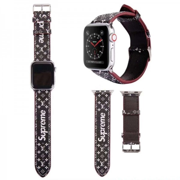 Supreme シュプリームアップルウォッチse2バンドブランドハイブランドアップルウォッチバンドブランドapple watch 8バンド男女兼用ブランドアップルウォッチ8/7/6バンド