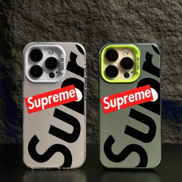 Supreme シュプリーム iphone14 16 pro 15 plusケースブランドカード入れ人気アイフォン14pro max/16 15 proケースiphone15 plus14 16 pro maxケースブランドコピーメンズアイフォン16 15/14/13/ 12 pro maxケースパロディー