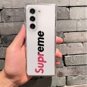 Supreme シュプリーム人気Galaxy Z fold7 4 5 6ケース革製ブランドSupremeギャラクシーZ フォールド7 6 5 4 3 2ケース 男女 シュプリームgalaxy z fold7 5 4 6ケースブランドGalaxy z flip5  6 7カバー高品質
