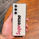 Supreme シュプリーム人気Galaxy Z fold7 4 5 6ケース革製ブランドSupremeギャラクシーZ フォールド7 6 5 4 3 2ケース 男女 シュプリームgalaxy z fold7 5 4 6ケースブランドGalaxy z flip5  6 7カバー高品質