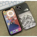 ザノースフェイスブランドiphone13ケースファッション銀メッキiphone13pro/13pro maxケース経典雪山プリントiphone12/12pro/12pro maxケースカメラフルカバーiphone11/11pro maxケース