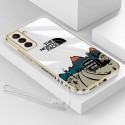 ザノースフェイスブランドGalaxy S21ケースファッション高級感ギャラクシーS21+ケースメッキ保護カバー人気Galaxy S21Uケース落下防止