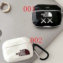 カウズブランドairpods 3ケース ホワイト ブラック2色 イヤホンカバー エアーポッズ プロケース ザノースフェイス カラビナ付き便利 airpods pro2カバー 大人気