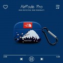 ザノースフェイスairpods pro2ケースハイブランド The North Face おしゃれプリント エアーポッズ プロケース カラビナ付き便利airpods 2 1カバー