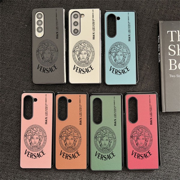 Versace ヴェルサーチgalaxy zflip4 5 6 7ケースブランド人気Galaxy Z fold7 4 5 6ケース革製galaxy z fold7 6 5 4 3 2ケースハイブランド男女galaxy z flip7 5 4 6ケース