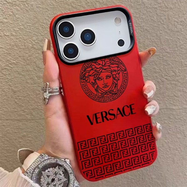 Versace ヴェルサーチiphone air 17 pro max 14 16 pro 15 plus 16eケースブランドカード入れ人気アイフォン17pro max/16 15 proケースハイブランドアイフォン17 air 16 15 14 ケーストランク型ブランド携帯ケースiphone17 16e 16 15 pro max 14plus/13 pro maxケース手帳型