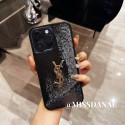 Ysl イブサンローランiphone14 15 pro 15 plusケースシャネルブランドカード入れハイブランドiphone14pro/14 15plusカバー韓国風iphone14/13/15pro maxケースレディース斜め掛けハイブランドアイフォン15 14ケーストランク型