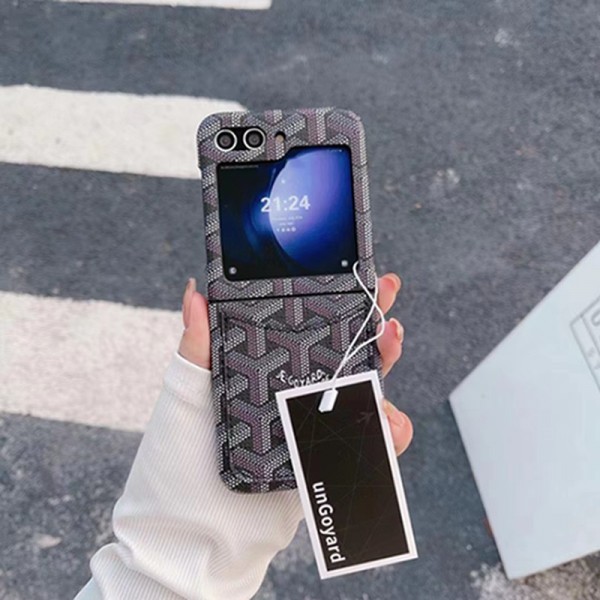 Goyard ゴヤールgalaxy zfold5 4 3 2ケースハイブランド男女galaxy z flip5ケースブランドGalaxyカバー高品質手帳型Galaxy Zflip4ケースブランド