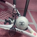 シャネル テニスラケット型キーホルダー ブランドChanel テニスキーホルダー 個性バッグチャーム キーフォブ キーの装飾 車のキーアクセサリー スポーツアクセサリー 面白いキーチェーン キーチェーンキーリング 金属