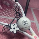 シャネル テニスラケット型キーホルダー ブランドChanel テニスキーホルダー 個性バッグチャーム キーフォブ キーの装飾 車のキーアクセサリー スポーツアクセサリー 面白いキーチェーン キーチェーンキーリング 金属