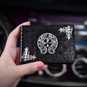 ブランドクロムハーツキーホルダー 運転免許ケース Chrome Hearts キーケース カー用品 上品 ファション 人気 ブランド レザーキーケース 十字ロゴ キーホルダー