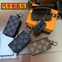 ルイヴィトンスマートキーケース LV ブランド キーケース PU革 レザー スマートキー キーカバー ケース キーホルダー キーレス レディース メンズ カラビナ付き車の鍵が 入る キー ケース スマートキー 車キーケース