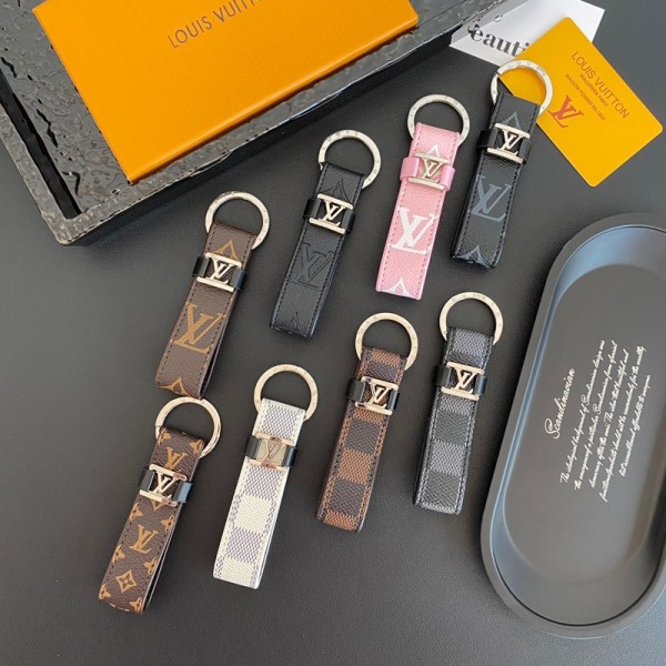 ブランドルイヴィトン キーホルダー LV キーリング バッグチャーム メンズ レディース プレゼントに最適 ドラゴンヌ モノグラム/ダミエ 多色展開