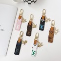 ブランド LV ルイヴィトン風キークリップ キーリング キーホルダー バッグチャーム モノグラム/ダミエ柄 ハートチャーム付きキーホルダー 