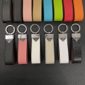 プラダ キーホルダ キーリング 革製 PRADA キーホルダー トライアングルロゴ レザー メタルフレーム ユニセックス 贈り物アクセサリー キーホルダ 人気 カー用品 ファション