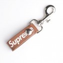 シュプリームSupreme キーループ PU革 ブランドキーホルダー 車用 バッグチャーム ストリート系 男女兼用 キーリング レザー ベルトループ メンズ レディース