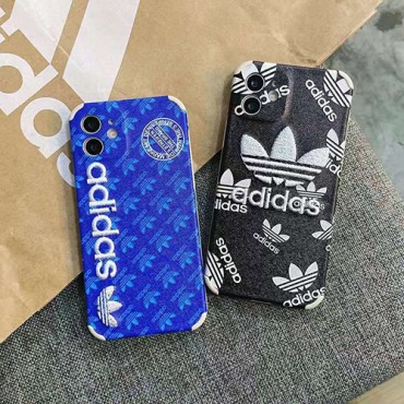 アディダスファッション iphone 12/12pro max/se2ケースメンズレディース兼用 iphone xr/xs maxケースオシャレ adidas 刺繍 iphone 11/11 pro/11 pro maxケース 運動風 アイフォンX/8/7 plusケースブランド