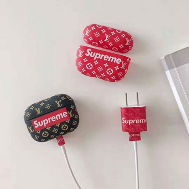 ファッション 人気   シュプリーム (superme）ルイヴィトン(LV) airpods pro1/2ケース 頑丈  韓国 メンズ レデイーズ かわいい 耐衝撃 高級 送料無料 激安 エアーポッズ プロ1/2ケース