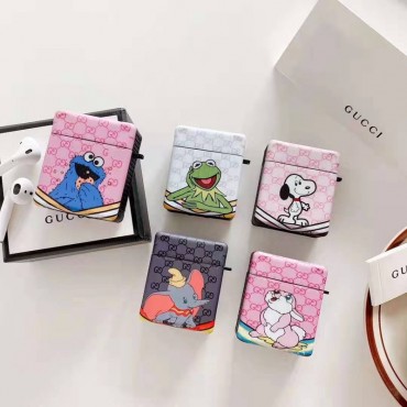 インスタグラム風 Gucci airpods pro1/2ケース 収納 漫画 可愛い ゾン カエル スヌーピー柄など グッチ エアーポッズ プロ1/2ケース全機種対応 おしゃれ可愛い メンズ レデイーズ 激安 韓国