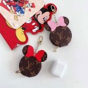 LV ルイ·ヴィトン AirPods pro1/2ケース かわいい  高級 バッグ型 ミッキー エアーポッズ ケース  レザー 通用 超人気  激安 芸能人 メンズ レデイーズ  個性 鉤付きブランド