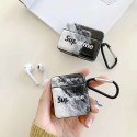 シュプリーム/supreme  airpods pro1/2ケース 韓国  ブランド かわいい ガラス エアー ポッズ1/2ケースおしゃれ カップル 高校生 人気  激安 インスタグラム風