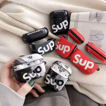 supreme airpods pro1/2ケース カップル 人気  シュプリーム エアーポッズ ケースプロ1/2ケース ブランド インスタグラム風 韓国 TPU 経典 簡単 送料無料 激安 カジュアル  通用