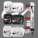 Nike off white airpods 3ケース ナイキ ストラップ付き 透明感  エアーポッズ プロ2ケース オフ ホワイト スポーツ風 airpods 3/2/1ケース耐衝撃 防塵 メンズ レデイーズairpods proカバー