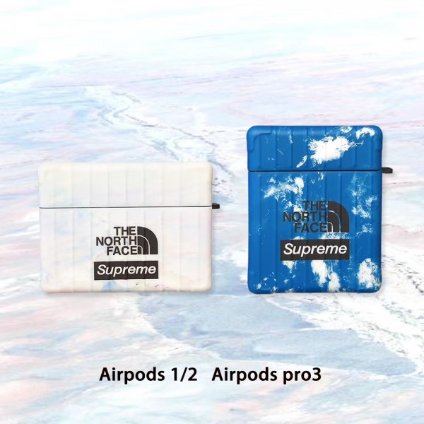 ストラップ付き 韓国 supreme airpods pro1/2ケース 耐衝撃 メンズ レデイーズ  ブランド 全機種対応 在庫あり シュプリーム エアーポッズ プロ1/2ケース 学生 人気 キズ防止 激安