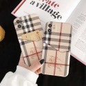 burberryブランドiphone12/12pro/12mini/12pro maxケースシンプル バーバリー iphone11/11 pro max/xs/xr/8/7ケース収納カード入れ iphone x/xs max/11proケースブランド