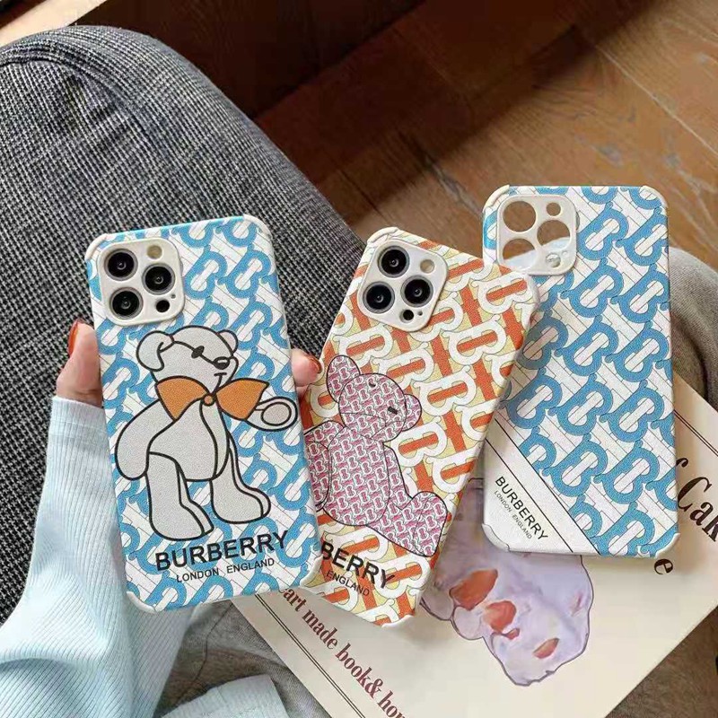 Burberry経典クマ絵柄iphone11/11promax保護ケース