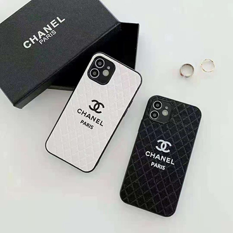 Chanelシンプルデザインiphone12/12pro max/12proケース