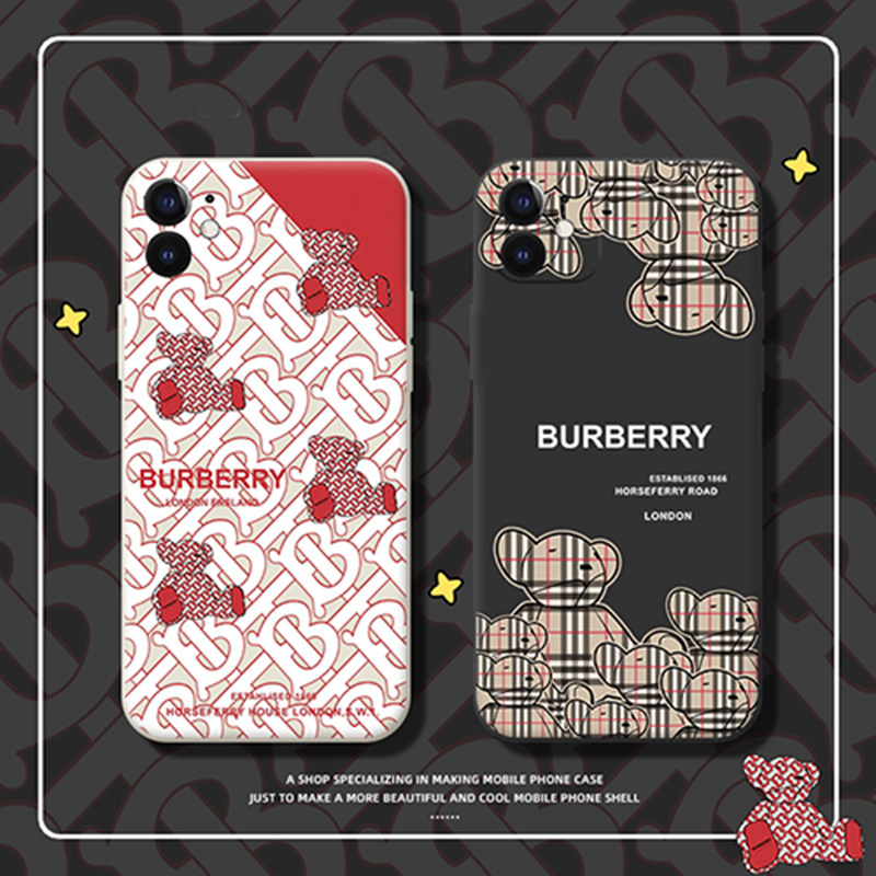 Burberry経典クマ柄iPhone13pro/13miniケース