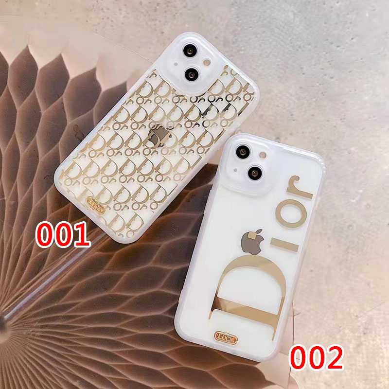 ディオールブランドiphone13promaxケース半透明ソフトカバー