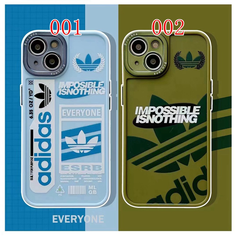 アディダスハイブランドiphone14/13ケースファッション