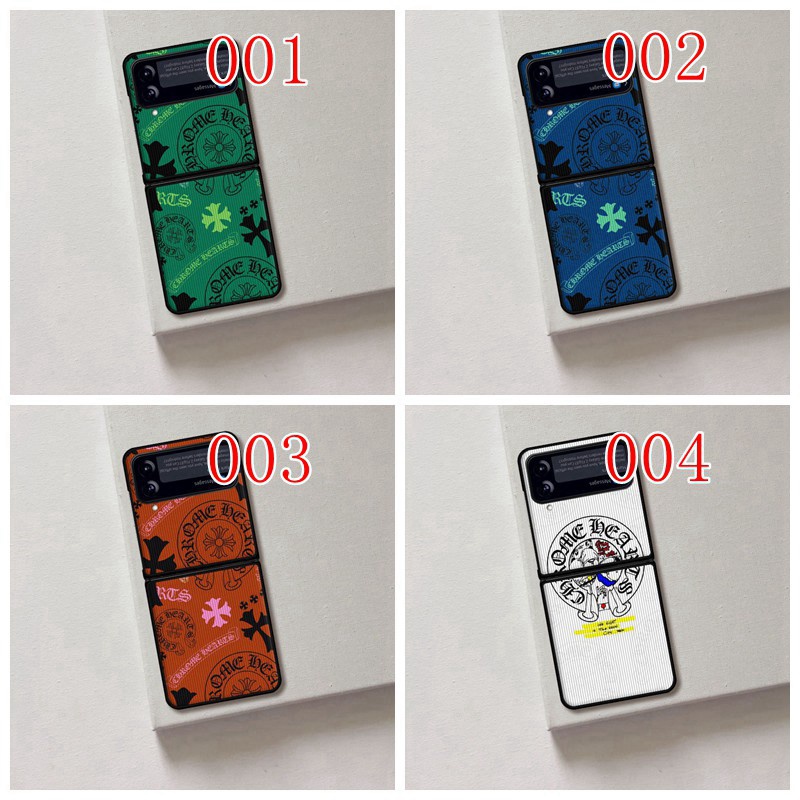 クロムハーツブランドgalaxy zflip4ケースレディースメンズ人気