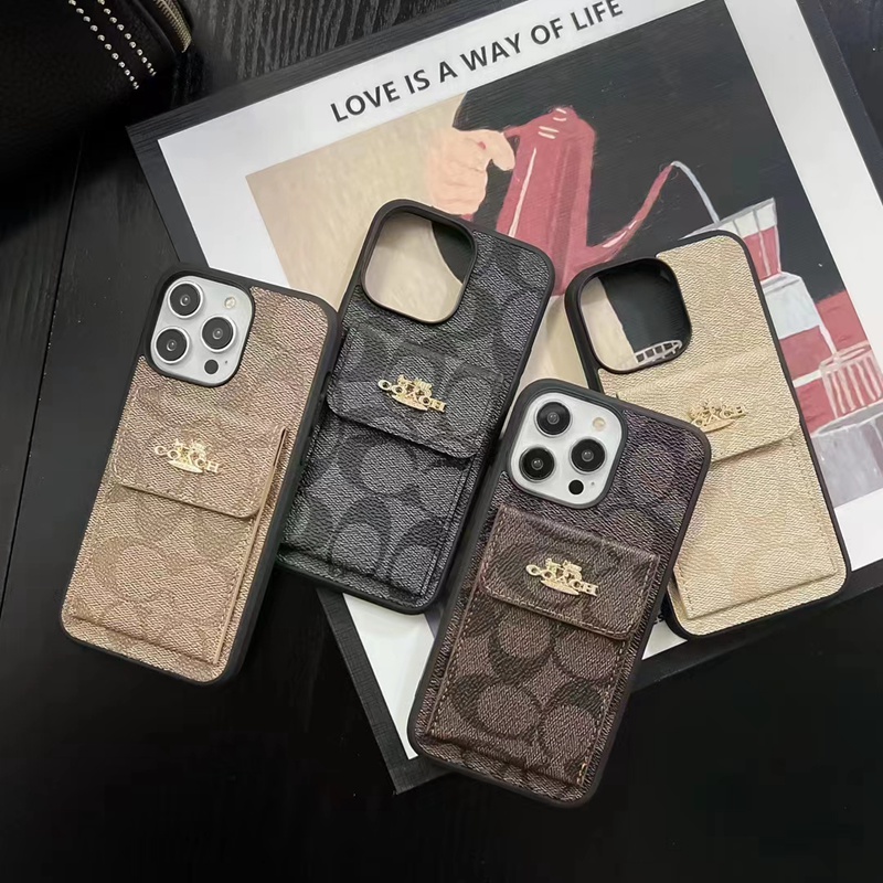 iphone14/14plus/14proカバーCOACH 精緻なロゴ