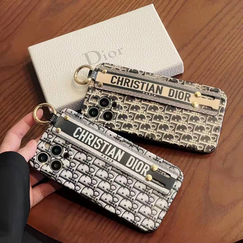 Diorブランドiphone13pro/13promaxケースハンドベルト付き