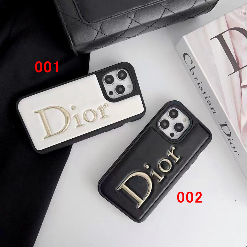 ブランドディオールiphone14plusケースDior ブラックホワイト