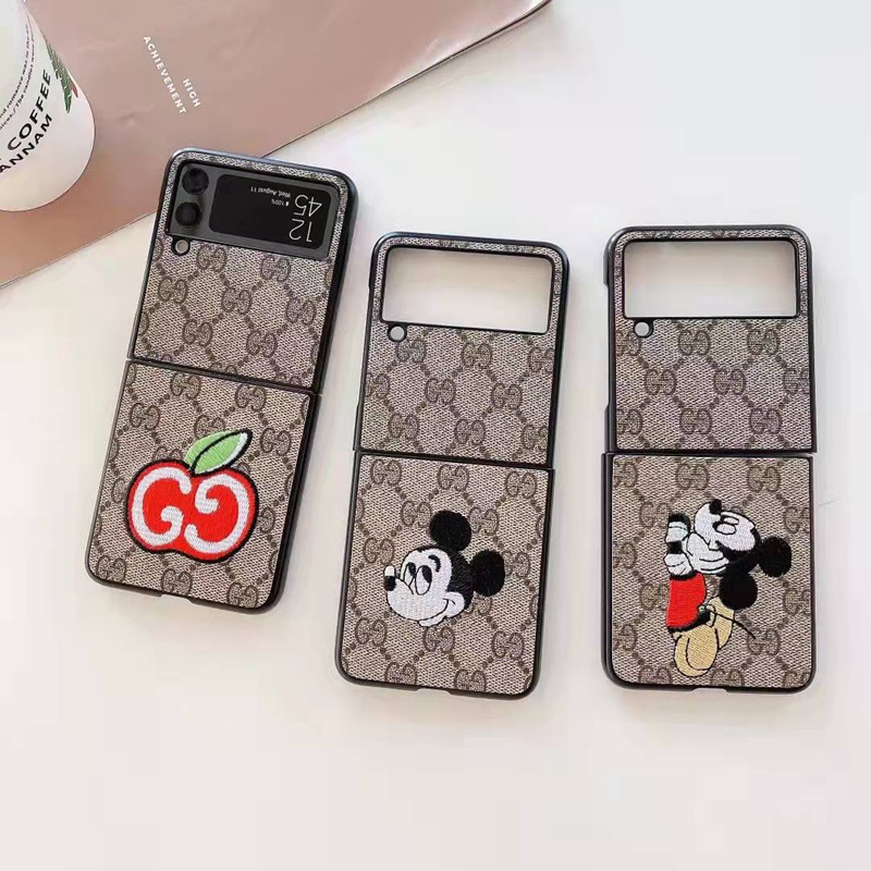 GucciギャラクシーZflip3カバーミッキーマウス柄