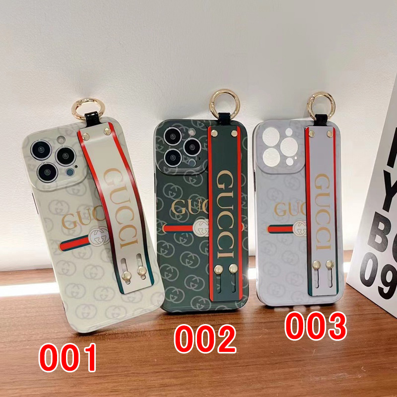 グッチハイブランドiPhone14plusケース腕ベルト付き