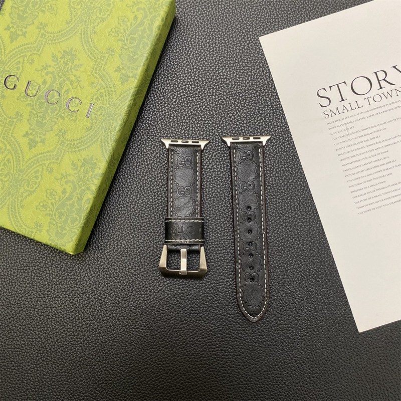 Gucci グッチアップルウォッチse2ストラップブランドレザーブラン