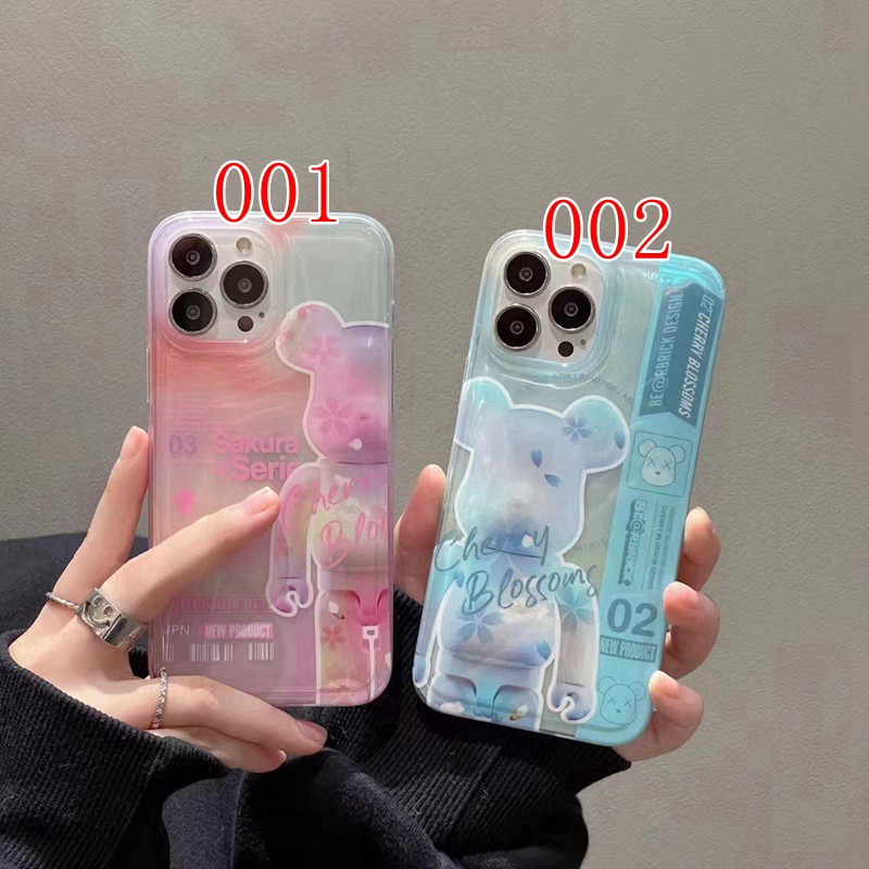 Bearbrick アイフォン14plusケースブランド半透明 ソフト