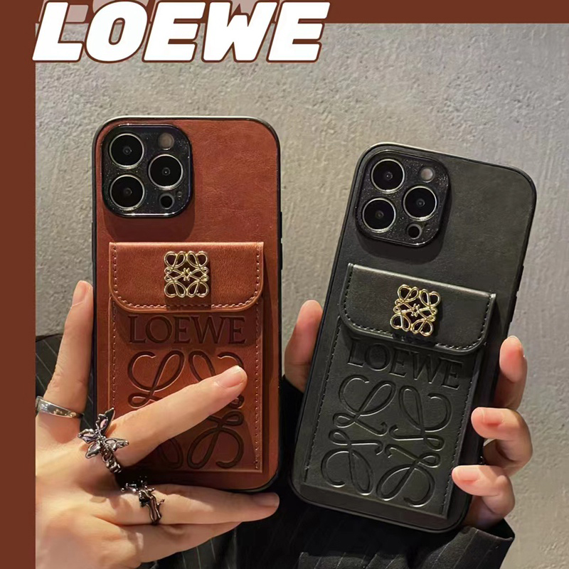 LOEWE ロエベ手帳型バッグ型samsung S23 Ultra s23 plusケースギャラクシーs23ケースハイブランドiphone 15 14 pro maxカバーレディースメンズ