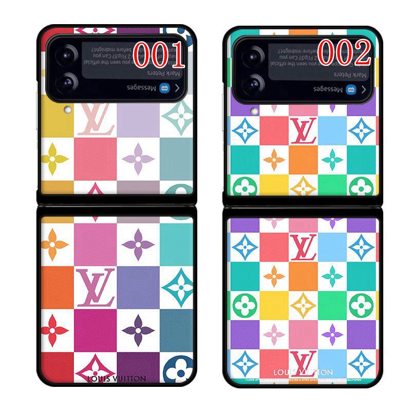 ルイヴィトンブランドGalaxy Z Flip4ケースおしゃれ 鮮やか