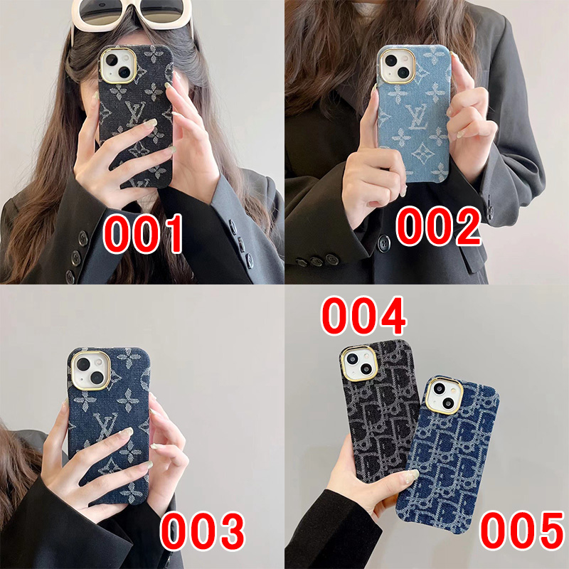 ルイヴィトン iphone14ケースブランド デニム素材