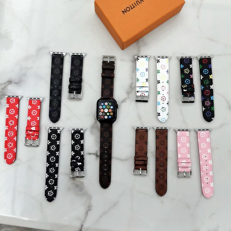 Lv ルイヴィトンハイブランドアップルウォッチバンドブランドアップルウォッチ8交換ベルトアップルウォッチse2