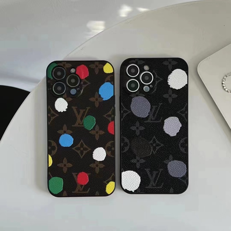 ブランドiphone14plus/14pro maxケース ヴィトン ソフトレザー