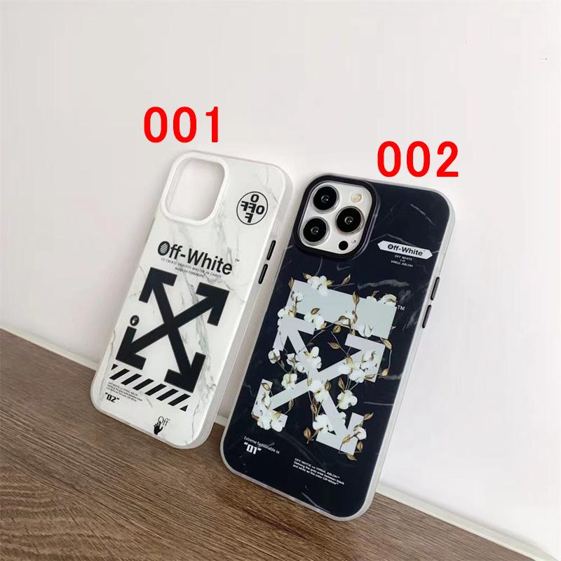 オフホワイトiphone14ケースハイブランドスタイリッシュ 質感