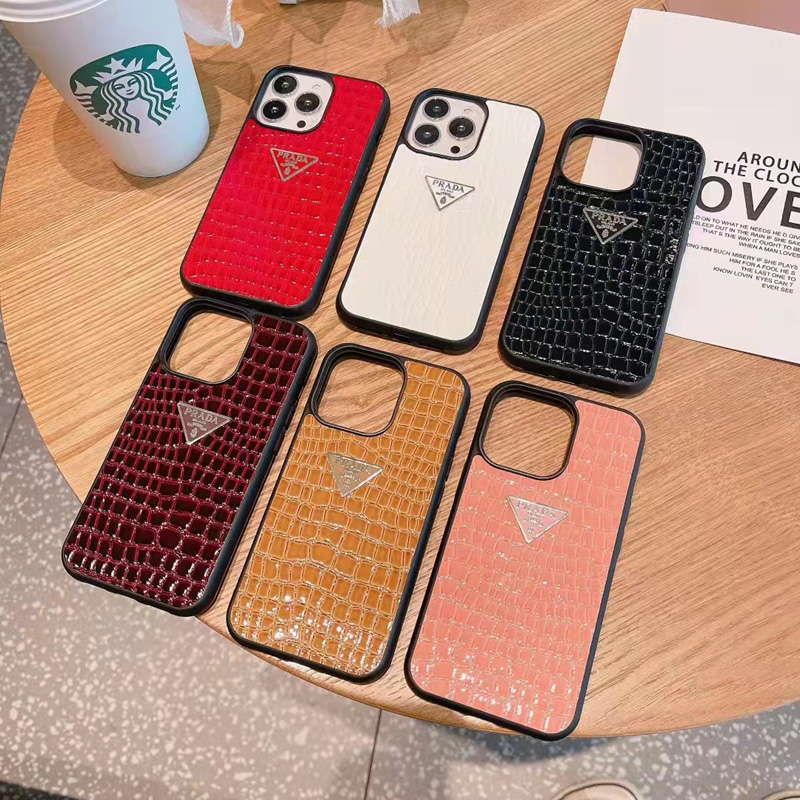 高品質レザーiphone13mini/13proカバープラダ